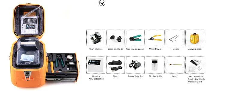 5inches Screen Ai-9 Lighting Battery Automatic Fast 15s Heating 5s Splicing Fiber Optic Fusion Splicer