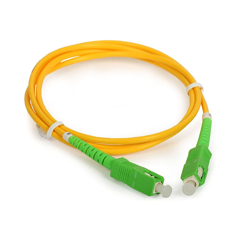 China Factory Simplex Sc / APC to Sc/APC G652D Single Mode Patch Cord Fiber Optic Cable