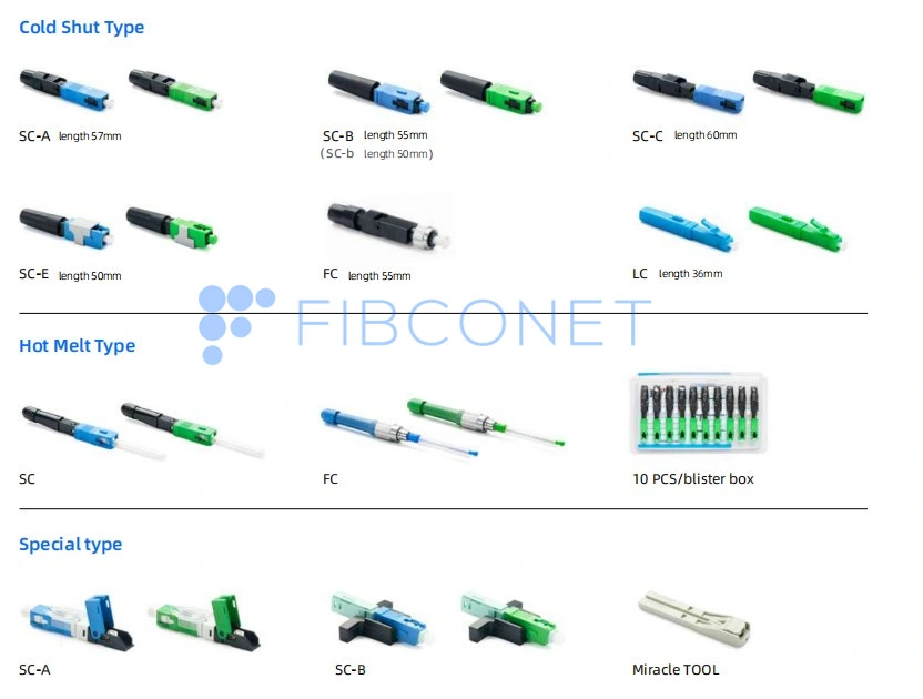 FTTH Sc/APC Sc Field Fiber Optic/Optical Fast Connector