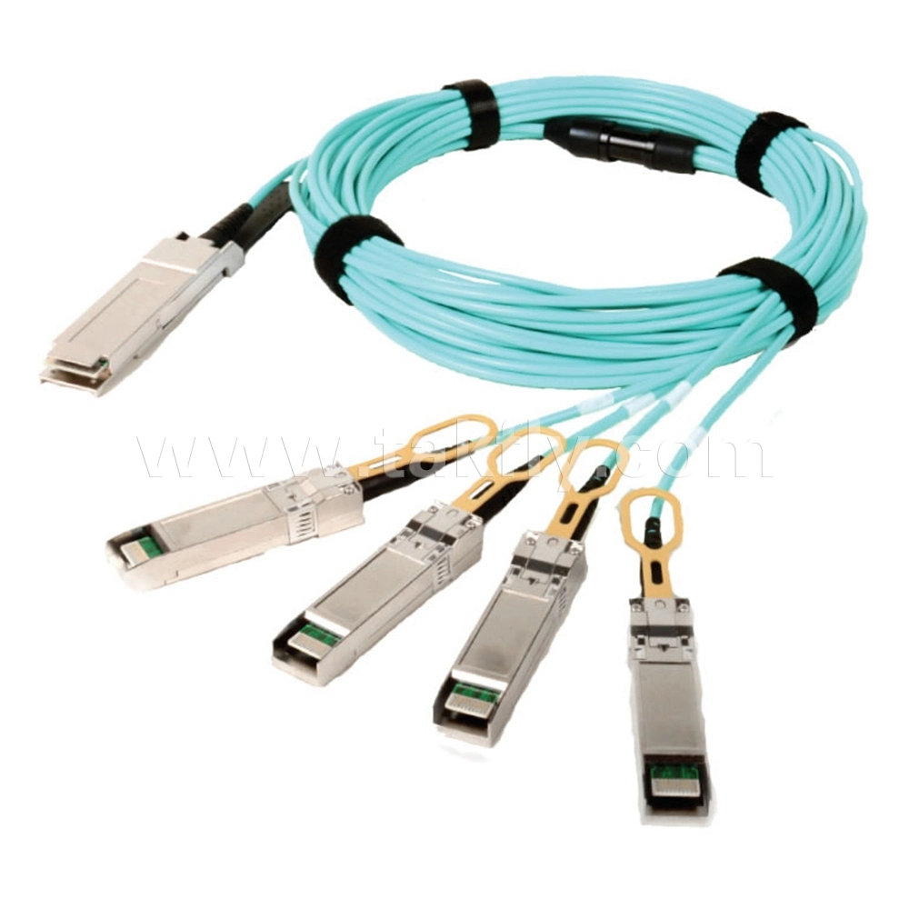40g 100g 25g 10g Qsfp to SFP Optical Fiber Cable Active Optical Meter Active Optical Breakout Cable Aoc Active Optical Cable