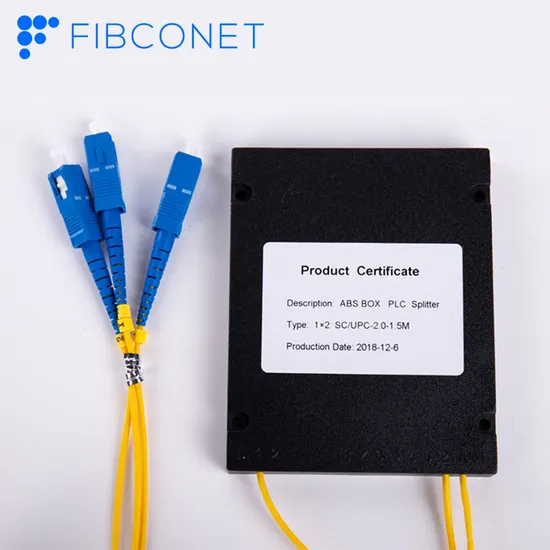 1X16 Fiber Optic Splitter ABS Box Sc/Upc Sc/APC Fiber Optic PLC Splitter