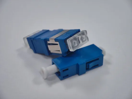 Single Mode LC/APC Duplex Plastic Fiber Optic Adapter Without Flange