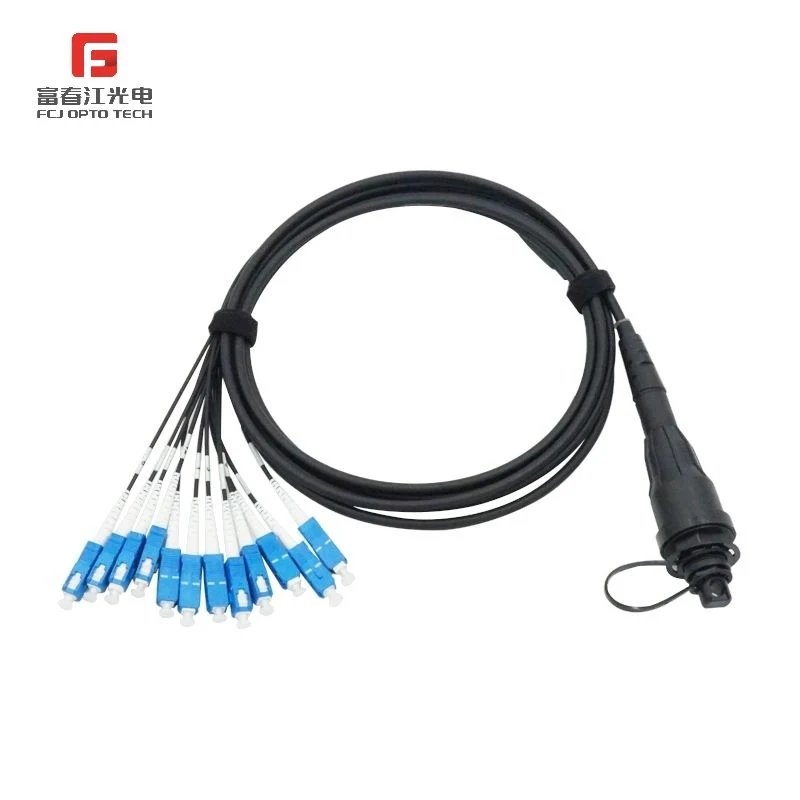 100g Ethernet Work Om4 Harness MTP MPO to LC Cable Assembly Packed in Lgx Box Cassette