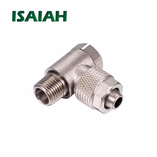 Hot Selling Low Price Fast Tightening Push on Pneumatic Fittings Brass Air Connectors
