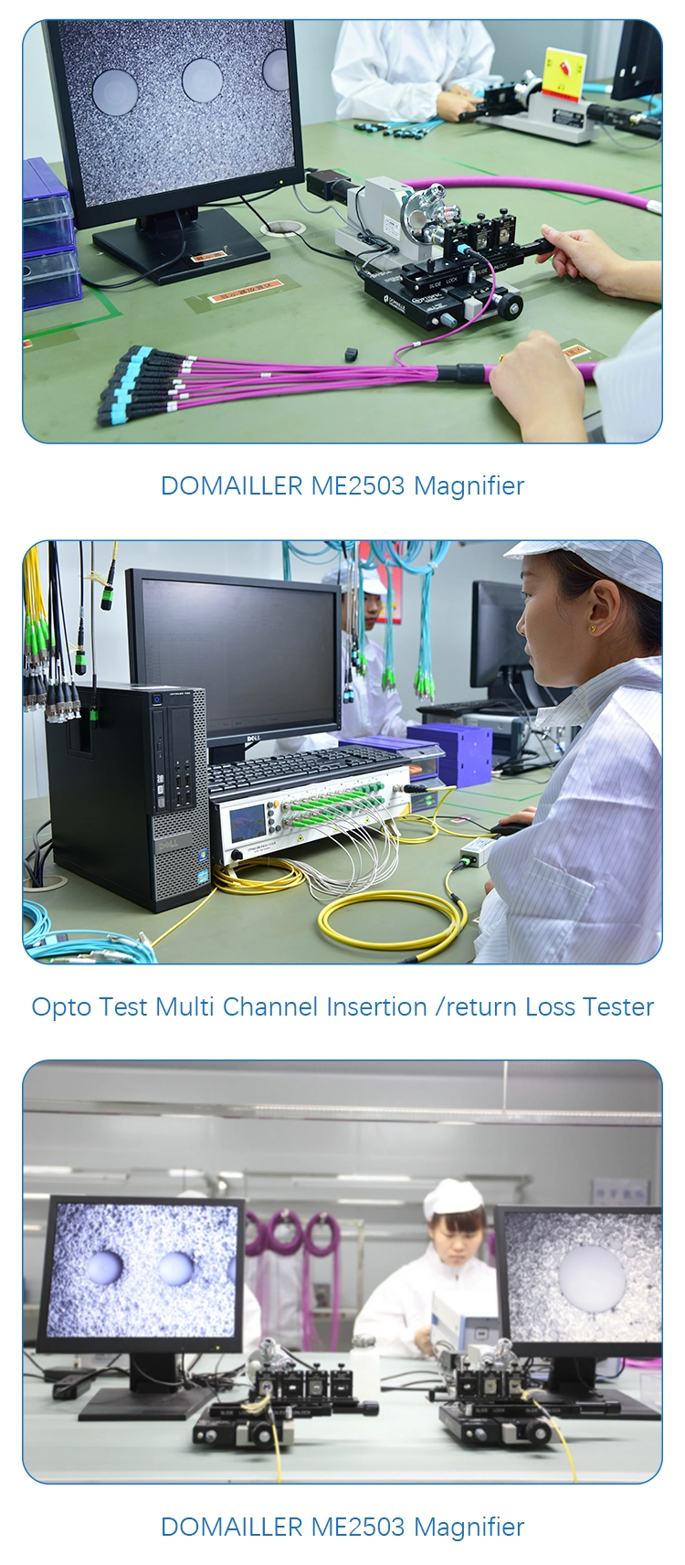 Sc-Sc Simplex/Duplex 62.5/125 Singlemode Multimode Om1/Om2/Om3/Om4/Om5 2.0/3.0mm, 3meters Fiber Optic Patch Cord