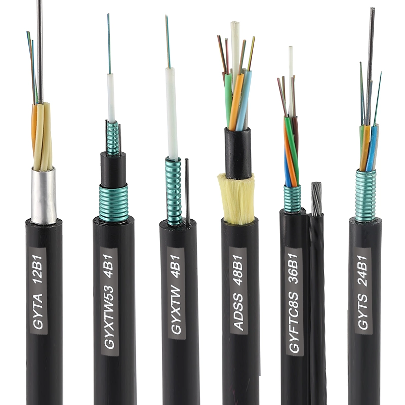 Outdoor Aerial 24/36/48 Core Single Mode Large Span Dielectric Self-Supporting Network ADSS Fiber Optic/Optical Communication Cable
