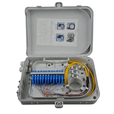 Fiber Optic Cable Accessories Distribution Box with PLC Spiltter