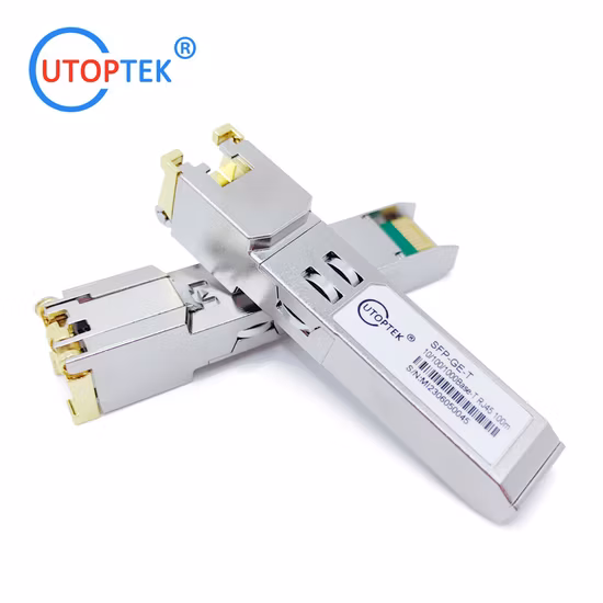 SFP 10GB RJ45 Copper SFP+ Module 10gbase-T Fiber Optic Transceiver